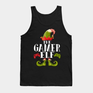 Gamer Elf Matching Family Christmas Pajamas Tank Top